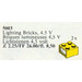 LEGO 2 Lighting Bricks 4.5V Set 5003