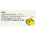 레고 2 Lighting Bricks 4.5V 5003