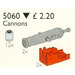 LEGO 2 Pirate Cannons und 12 Kanone Balls 5060