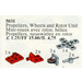 LEGO 2 Propellers, 3 Nose Räder und Rotor Unit 5031
