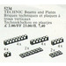 LEGO 20 Technic Beams und Plates Schwarz 5234