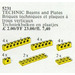 LEGO 20 Technic Beams und Plates Gelb 5231
