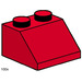 LEGO 2x2 Roof Tiles Steep Sloped rot 3496