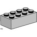 LEGO 2x4 Light Grey Bricks Set 3459