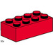 LEGO 2x4 rouge Bricks 3462