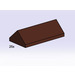 LEGO 2x4 Ridge Roof Tiles Steep Sloped Brown Set 3756