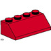 LEGO 2x4 Roof Tiles Steep Sloped rouge 3498