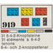 LEGO 31 bricks with 2, 4 and 6 studs Set 919 LEGO 31 bricks with 2, 4 and 6 studs Set 919