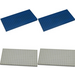 LEGO 5 - 10X20 base plates - White / Blue 064