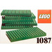 LEGO 6 Baseplates 8 x 16 Green 1087