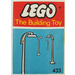 LEGO 6 Street Lamps met Gebogen bovenkant (The Building Toy) 433