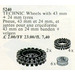LEGO 6 Wheel Hubs and Tyres 24 mm (4) and 43 mm (2) Set 5240