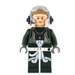 LEGO A-Vinge Pilot med Mørk grønn Jumpsuit (Rynke / Scared) Minifigur