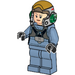 LEGO A-wing Pilot with Sand Blue Jumpsuit Minifigure