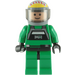 LEGO A-Vleugel Pilot met Trans-Zwart Vizier minifiguur