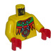 LEGO Achu Torso mit Gelb Arme und rot Hände (973)