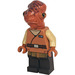 LEGO Admiral Ackbar met Medium Dark Vleeskleur Robe Minifiguur