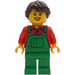 LEGO Advent Calendar Lady with Green Overalls Minifigure