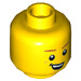 LEGO Agent Max Burns Minifigure Hoofd (Verzonken Solid Stud) (18198)