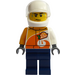 LEGO Luft Race Pilot mit Dark Blau Beine  Minifigur