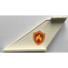 LEGO Aircraft Tail 12 x 2 x 5 with Fire Logo Sticker (87614)