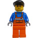 LEGO Flugzeug Mechaniker mit Overalls Minifigur