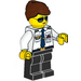 LEGO Airport Pilot with Reddish Brown Hair Minifigure