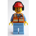 LEGO Airport worker with construction jacket Minifigure LEGO Airport worker with construction jacket Minifigure