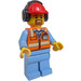 LEGO Airport worker mit Konstruktion jacket Minifigur