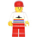 LEGO Airport Worker jossa Punainen Lippalakki ja Punainen Jalat Minihahmo