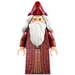 LEGO Albus Dumbledore med Mörkröd Robe och Hatt Minifigur