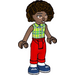 LEGO Aliya met Checked Shirt en Rood Broek Minifiguur