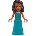 LEGO Amelia mit Turquoise Kleid Minifigur