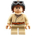 LEGO Anakin Skywalker met Kort Poten en Vliegenier Pet minifiguur