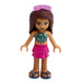 LEGO Andrea, Magenta Layered Rok Minifiguur