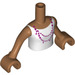 LEGO Andrea Torso, with White Halter Top and Magenta Necklace Pattern (92456)