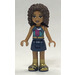 LEGO Andrea met Blauw en Paars Top Minifiguur