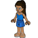 LEGO Andrea met Blauw Jurk Minifiguur