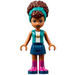 LEGO Andrea with Dark Turquoise Jacket Minifigure