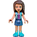 LEGO Andrea con Denim Look Chaleco y Azul Shoes Minifigura