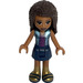 LEGO Andrea with Denim Look Vest and Blue Skirt Minifigure