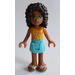 LEGO Andrea avec Medium Azure Shorts et Bright Light Orange Haut Figurine