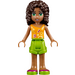 LEGO Andrea with Orange Top and Green Shorts Minifigure