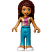 LEGO Andrea met Paars en Gold Top Minifiguur