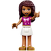 LEGO Andrea mit Lila Kaninchen T-Hemd Minifigur