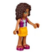 LEGO Andrea with Purple Top and Orange Skirt Minifigure