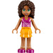 LEGO Andrea met Paars Top en Shoes Minifiguur