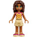 LEGO Andrea med Beige Shorts og Beige Topp med Bright Lys Oransje Chevron Striper Minifigur