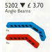 LEGO Angle Beams, rot und Blau 5202