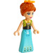 LEGO Anna - Středně azurová Sukně Minifigurka